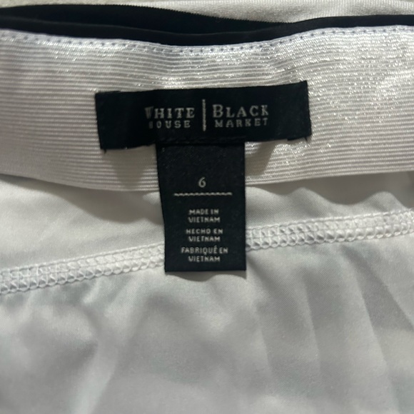 White House Black Market Black & White striped pencil skirt - Picture 2 of 2